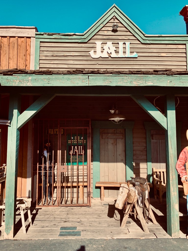 Woman in Old Brycetown Jail in Utah